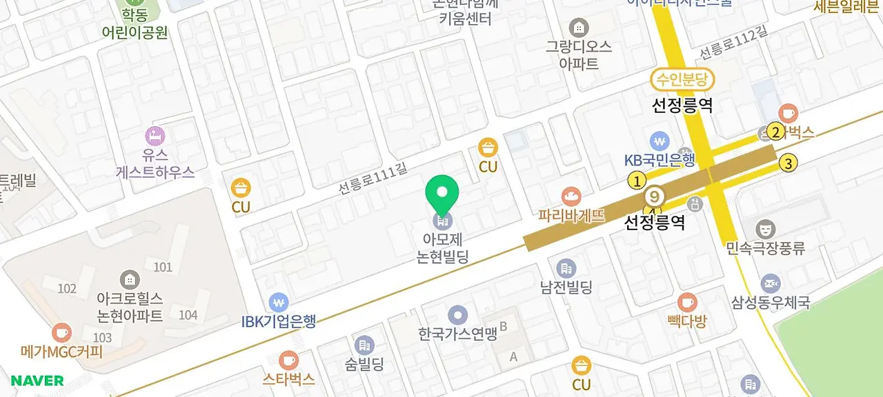 staticmap.bin?caller=smarteditor&markers=size%3Amid%7Cpos%3A127.0416081%2037.5099751%7CviewSizeRatio%3A0.7%7Ctype%3Ad%7Ccolor%3A0x11cc73&w=700&h=315&scale=2&dataversion=176.92