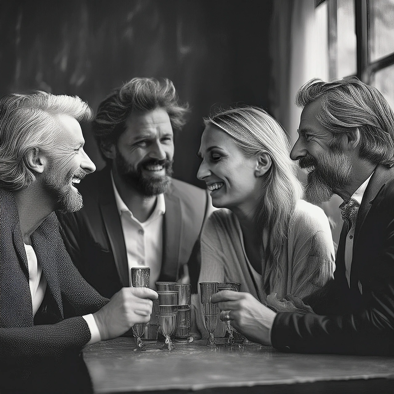 _At a drinking party, four men and women are chatting nonstop 27-04-2025 at 12-37-27.jpeg