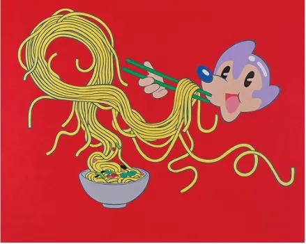 이동기 2003 국수를 먹는 아토마우스.JPG