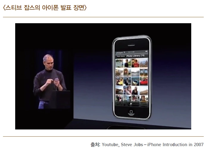 스티브 잡스의 아이폰 발표 장면.PNG