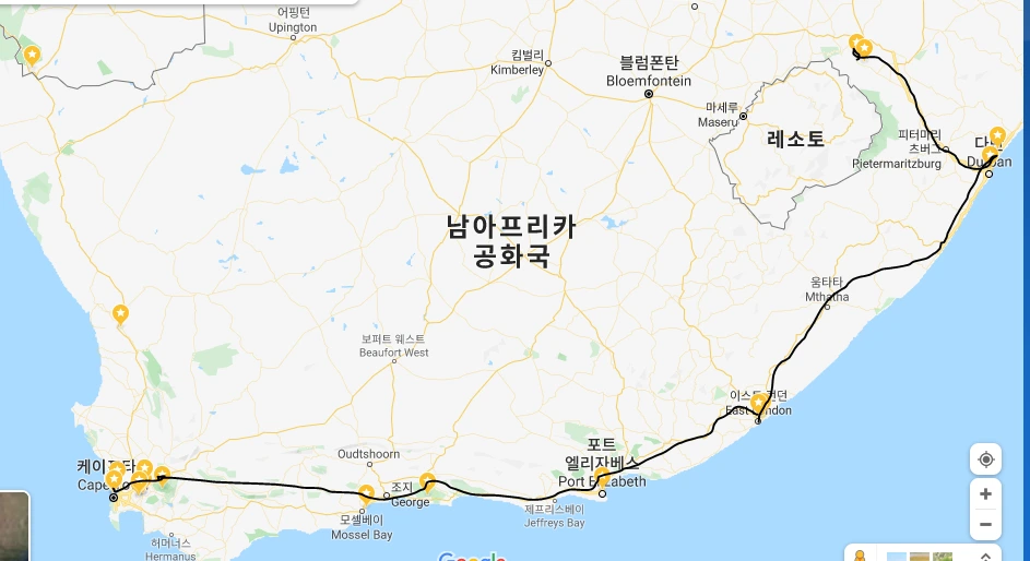 남아프리카 로즈가든루트.PNG