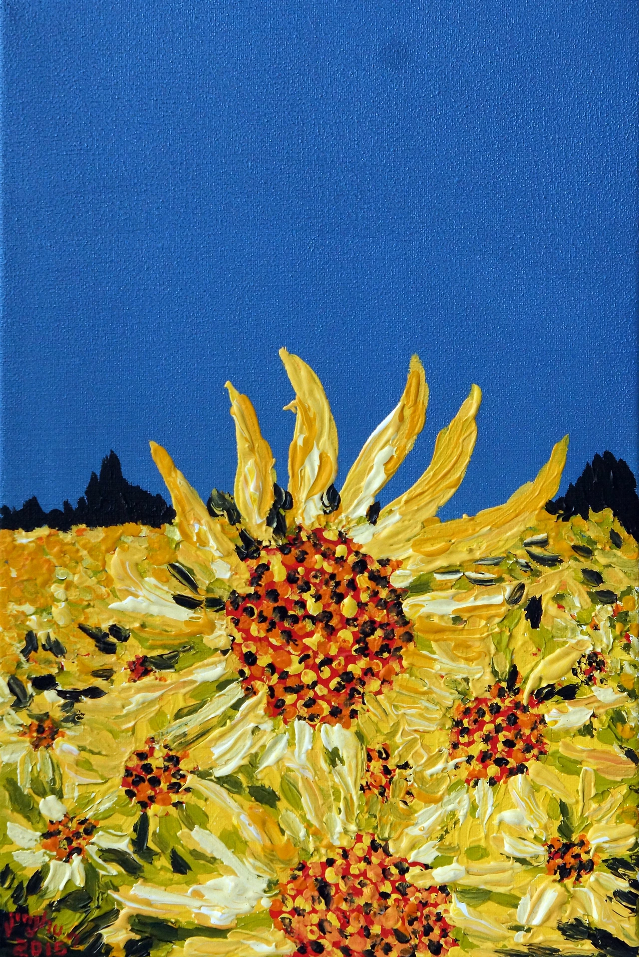 길 위에서 04  캔버스에 아크릴  41cm x 27cm 2015.JPG