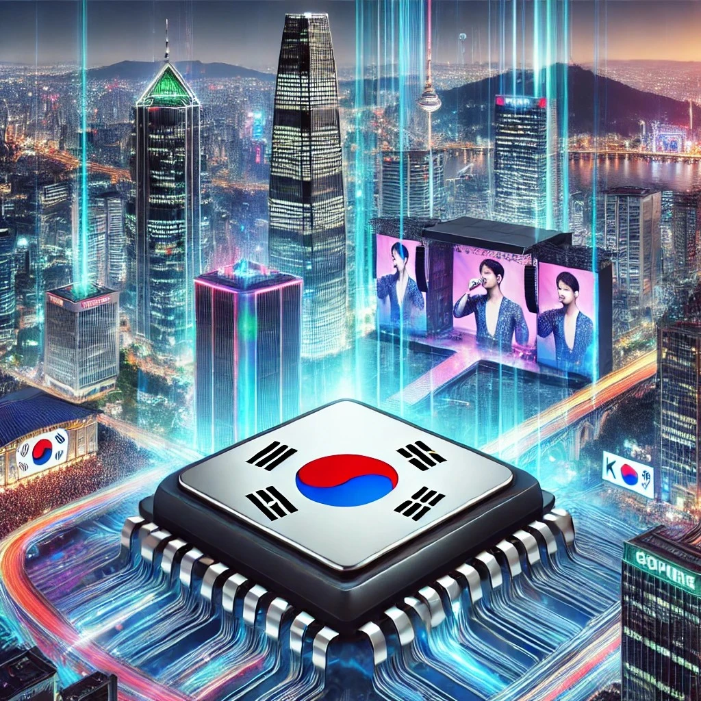 DALL·E 2025-02-19 11.56.50 - A striking and futuristic representation of South Korea as a global leader in technology and culture. The image features a vibrant, high-tech Seoul sk.jpeg