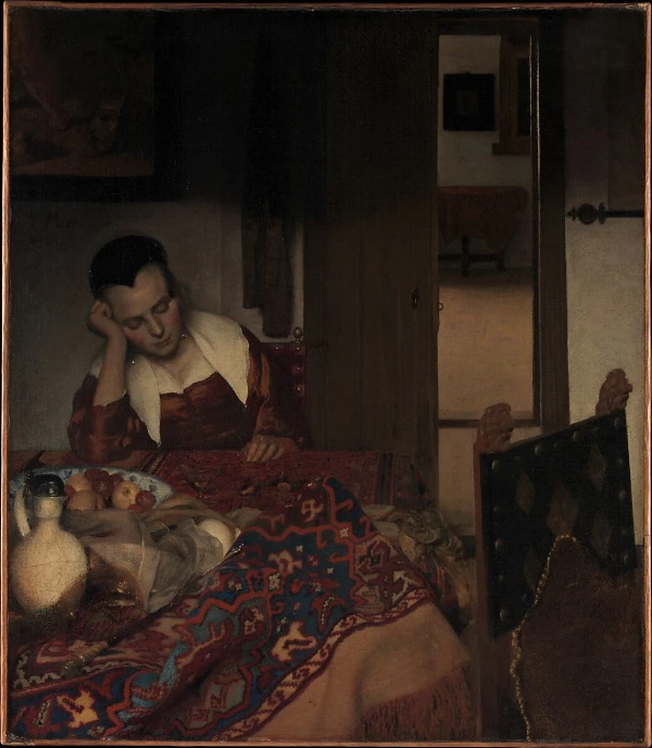 A Maid Asleep, Johannes Vermeer, ca. 1656–57 .jpeg