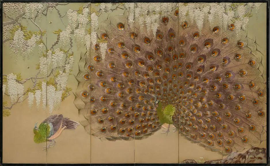 2.5.숙명여고보 공동제작, 등꽃 아래 공작.JPG