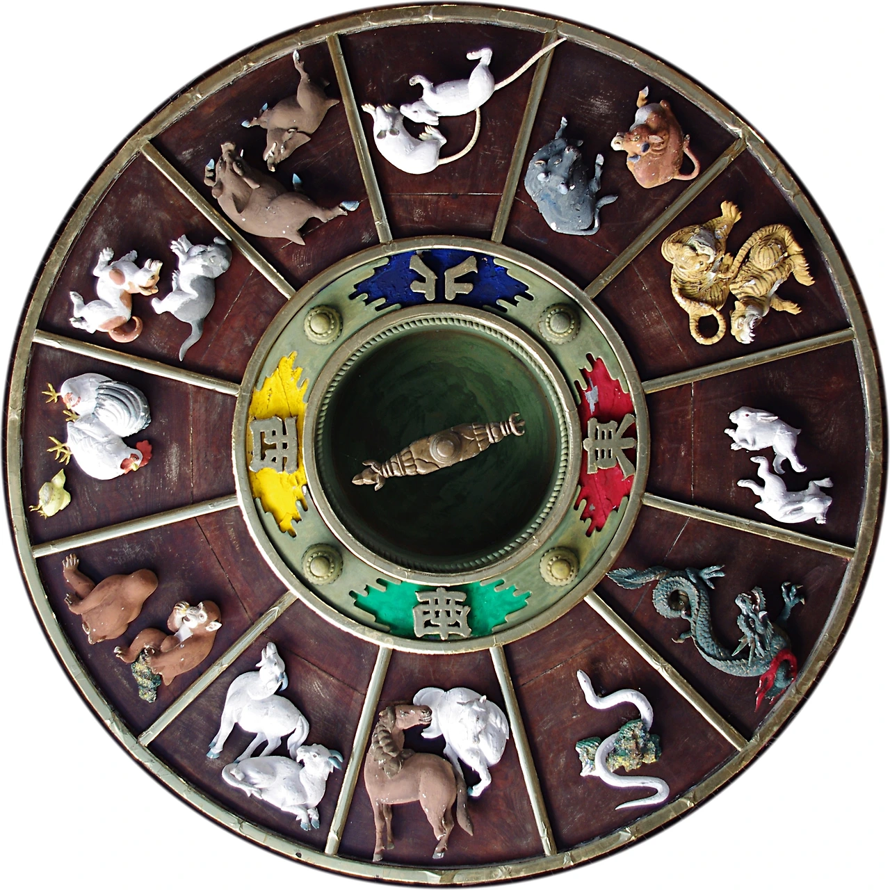 Jakub Hałun_ Chinese_Zodiac_carvings_on_ceiling_of_Kushida_Shrine,_Fukuoka.jpeg