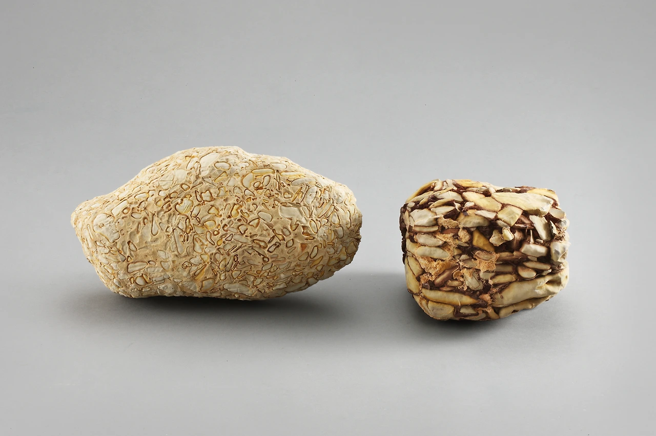 10-5 왕궁 정원 터에서 발견된 아름다운 무늬의 조경석들. 국립문화재연구소 제공.JPG