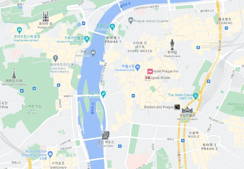 Praha 1, 2 from google maps.PNG