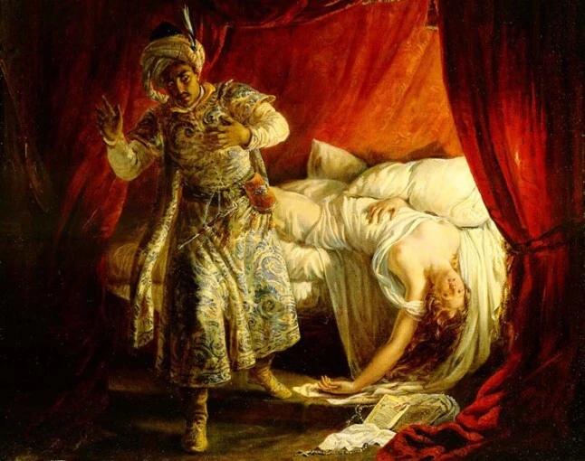 오셀로와 데스데모나 - 알렉상드르 마리 콜랭 作.jfif