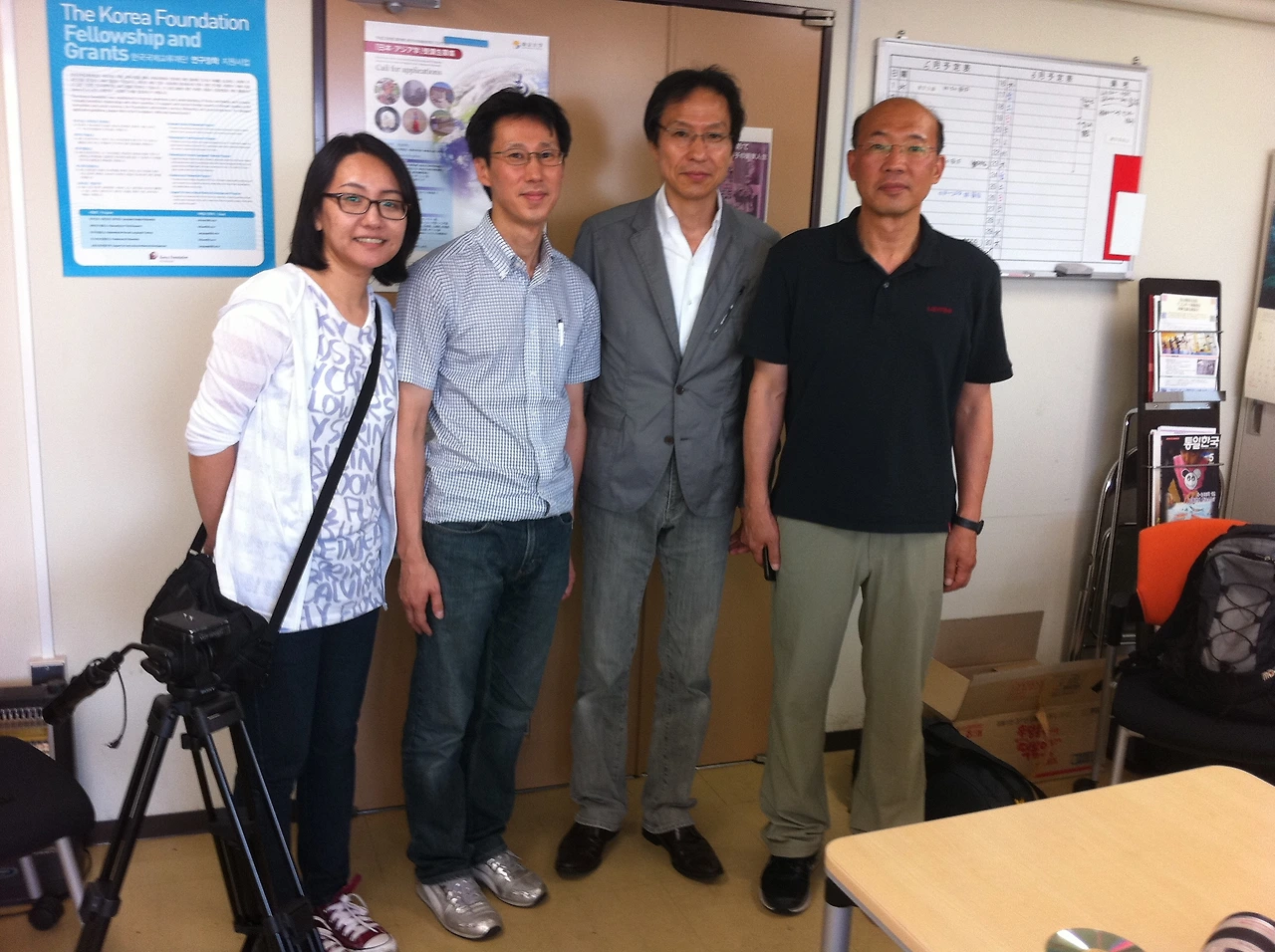 강상중교수 취재현장.JPG