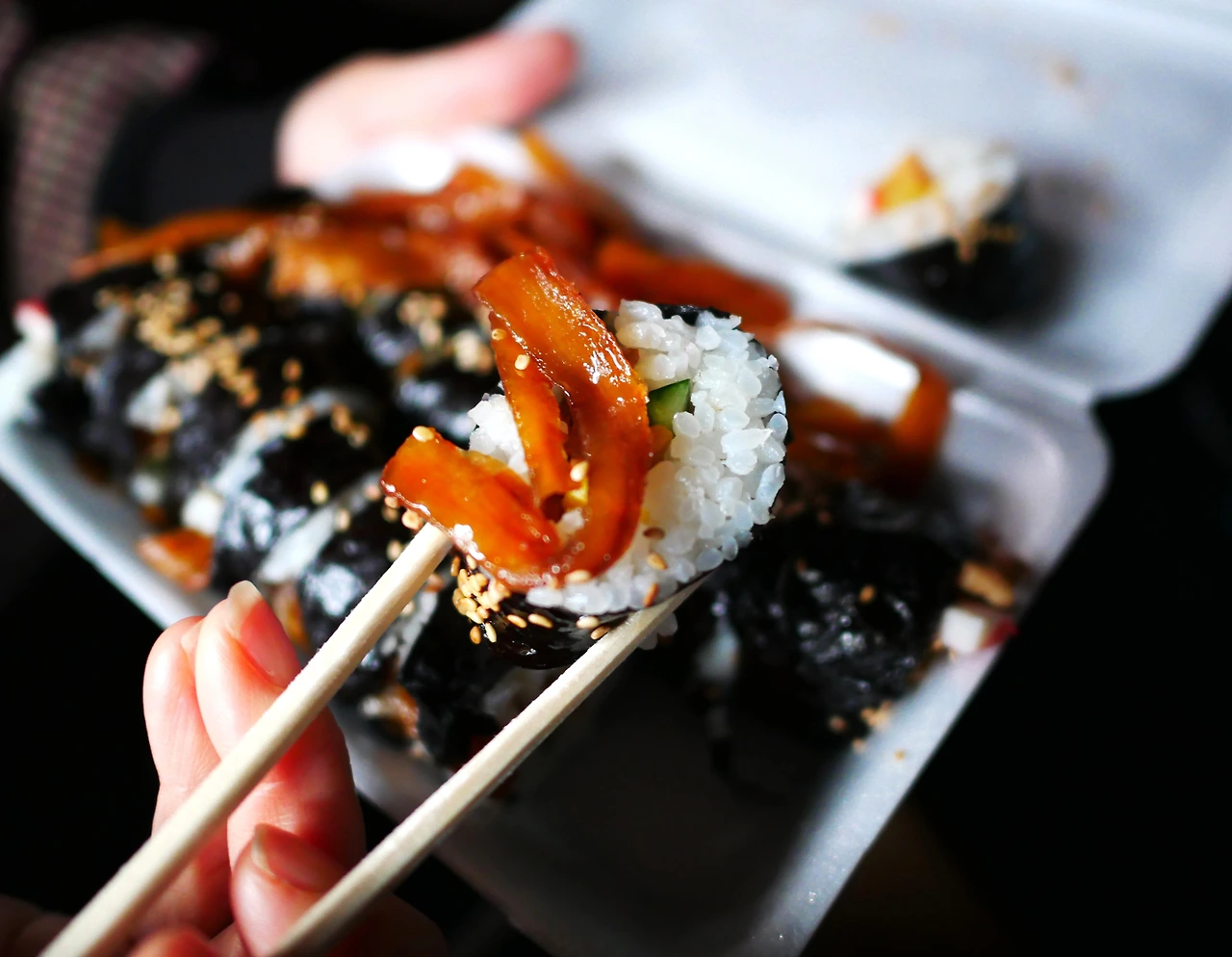우엉 경주 성동시장 풍경 보배김밥 우엉김밥.JPG