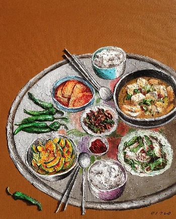 점심상,65x53,Mixed media.JPG