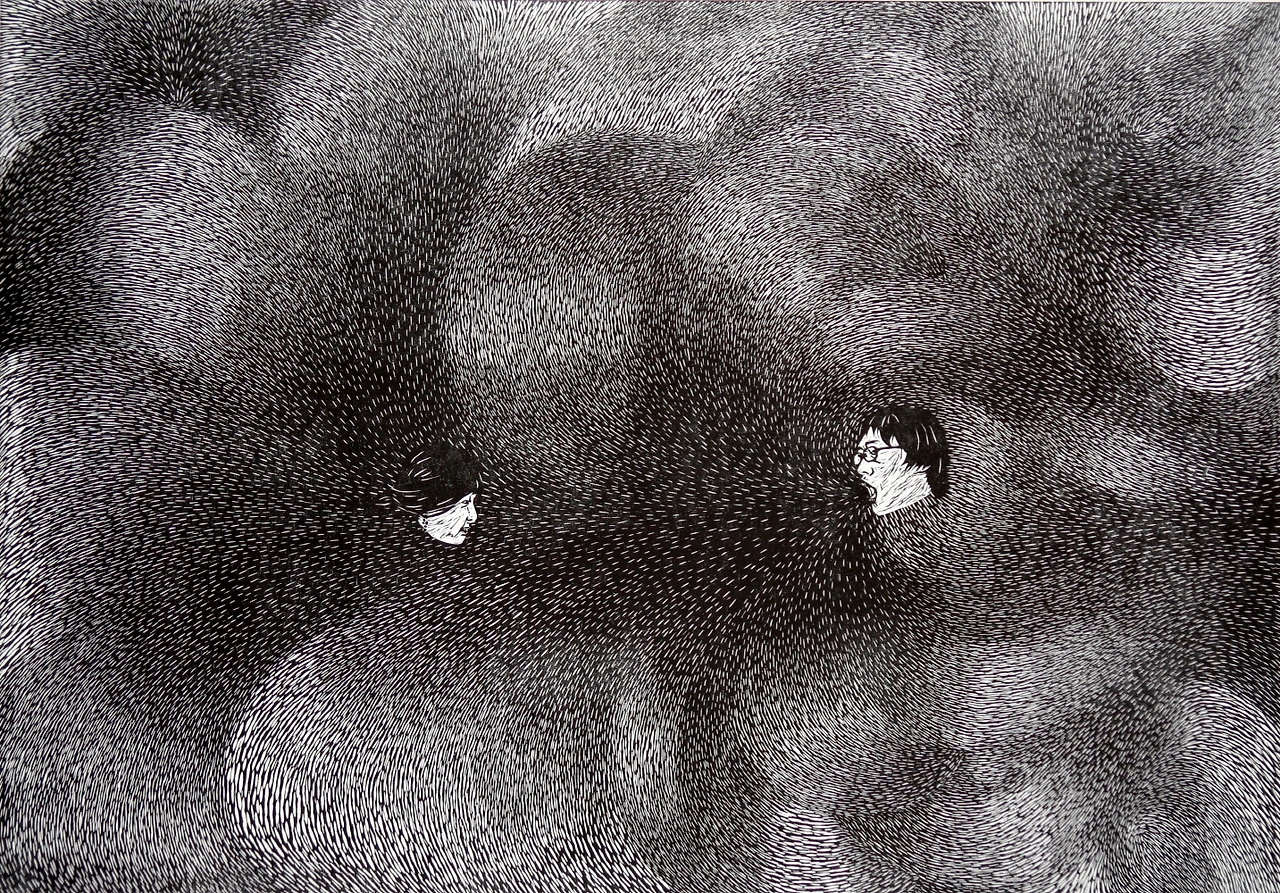 크기변환_012 침묵 100x70cm woodcut 2006_70만원.JPG