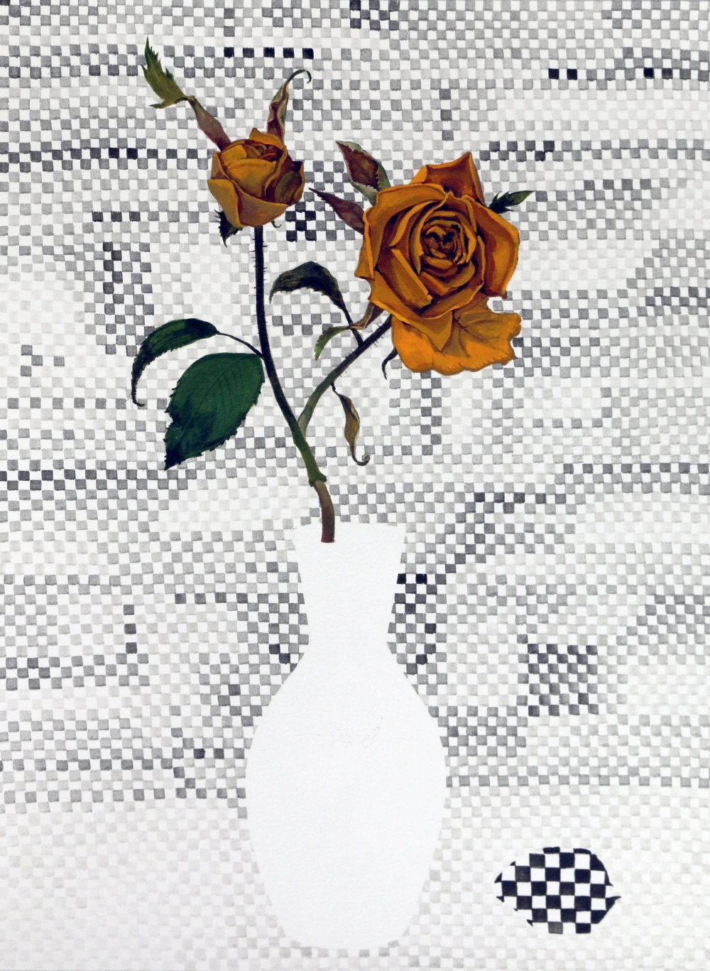 크기변환_노란 장미_acrylic on paper_ 21.0x29.7cm_ 2014_120,000원.JPG