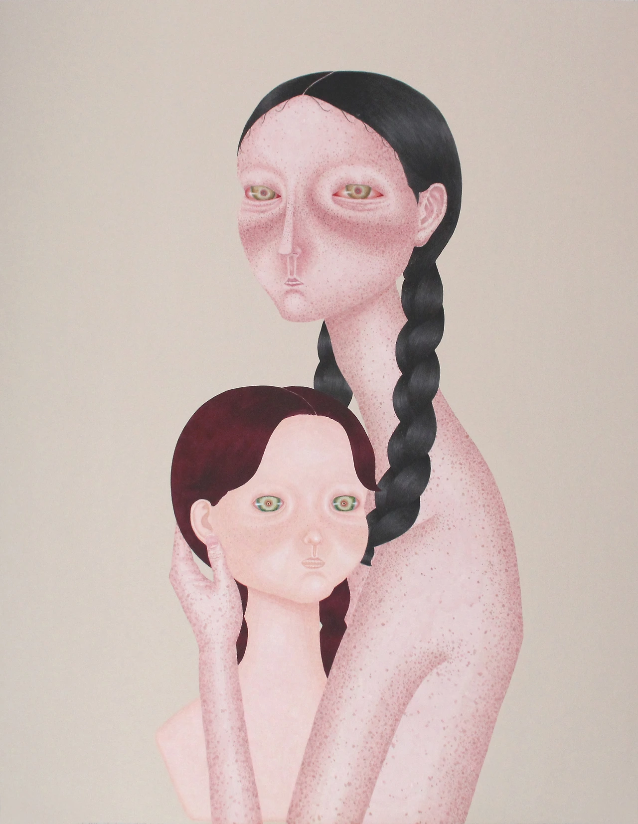 소,녀_장지에 혼합재료 _116x80_2012_3,500,000.jpg