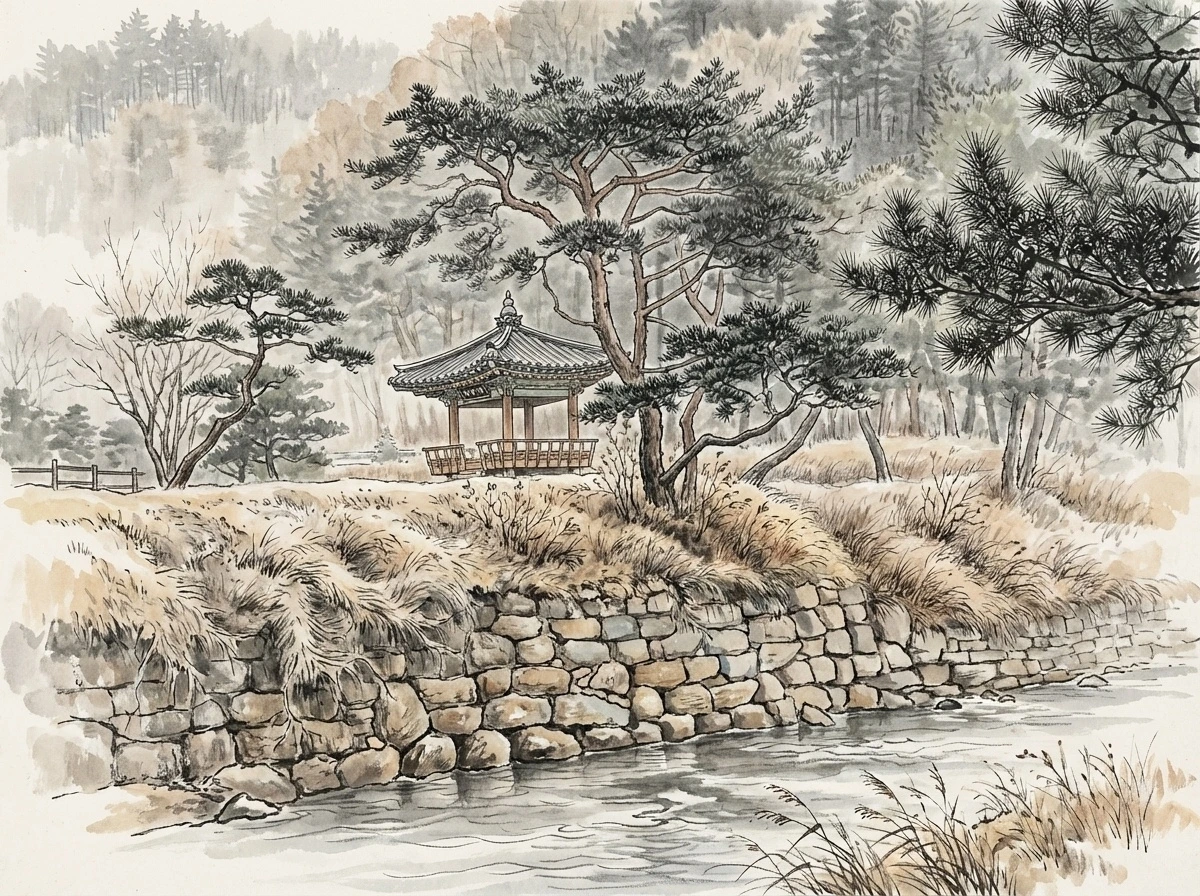 영주 소수서원 죽계원림 - 청풍정청풍대(담채).jpeg