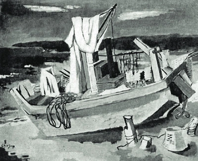 길진섭 어선 1936 도쿄국립신미술관.JPG