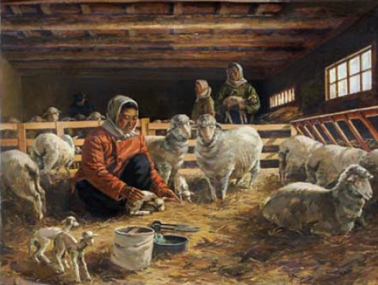 길진섭 심령목장에서 1954.PNG