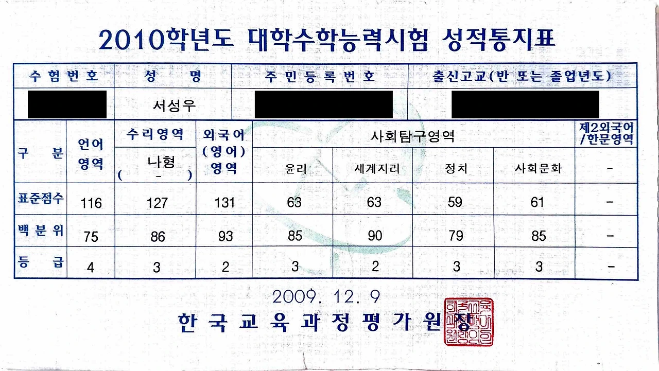 2010 수능성적표 복사본.JPG