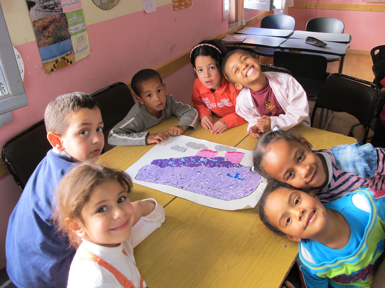 [3-80] 배를 완성한 7세반 아이들.JPG