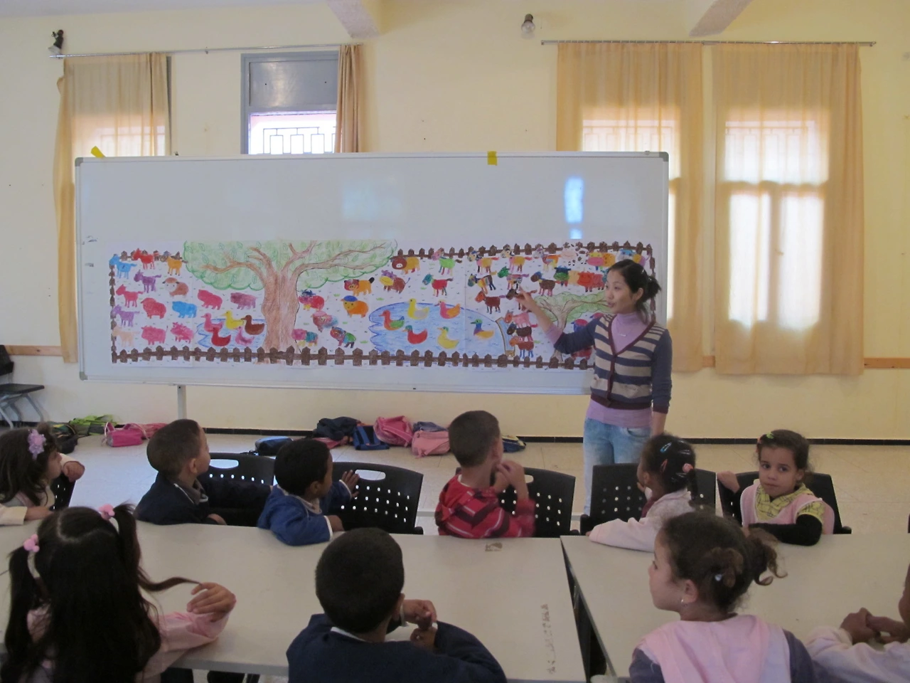 [3-42] 3반의 동물원 그림이 완성된 모습.JPG