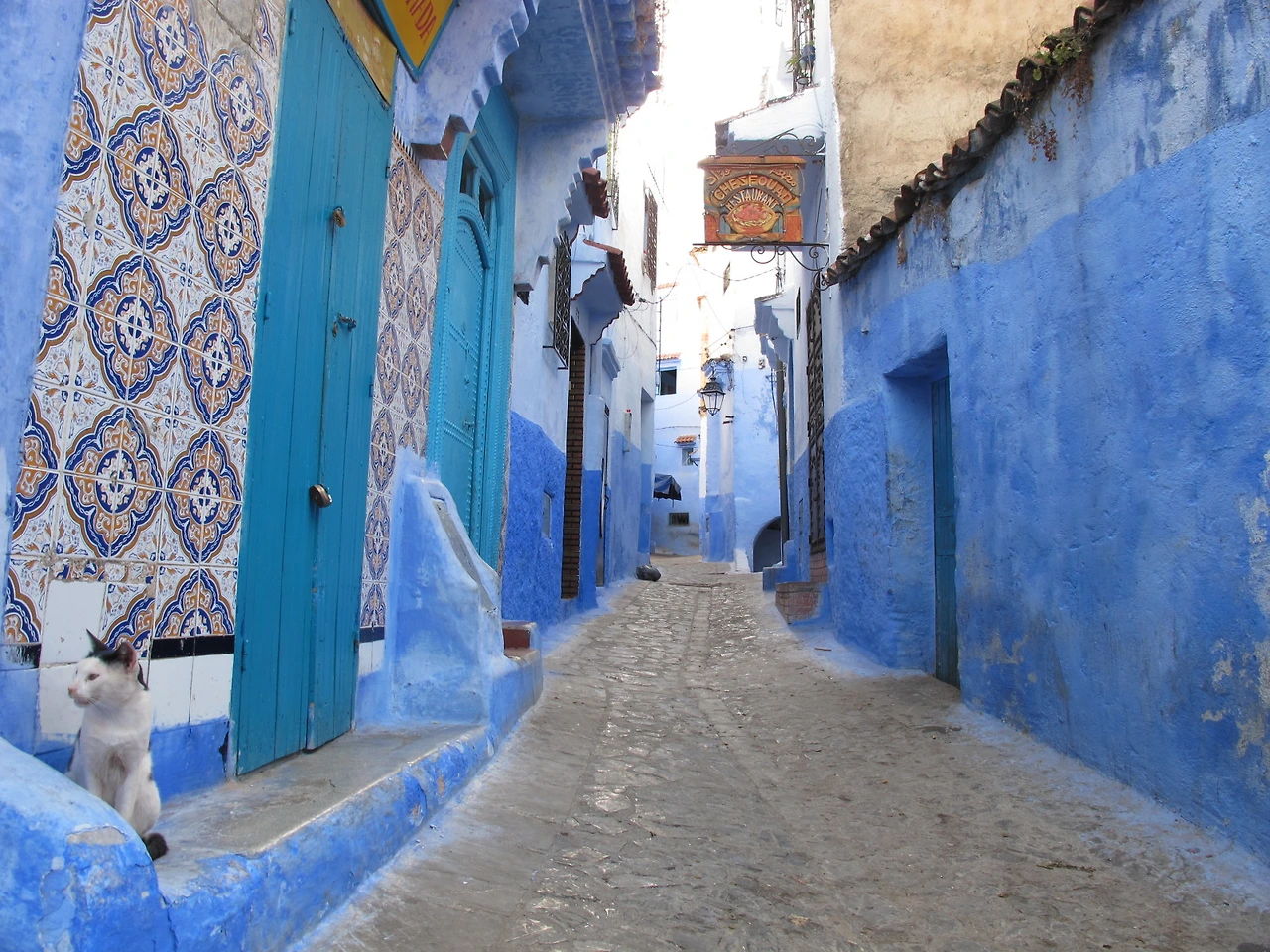 [5-38] 파란 나라 쉐프샤우엔(Chefchaouen) 메디나 풍경 1.JPG