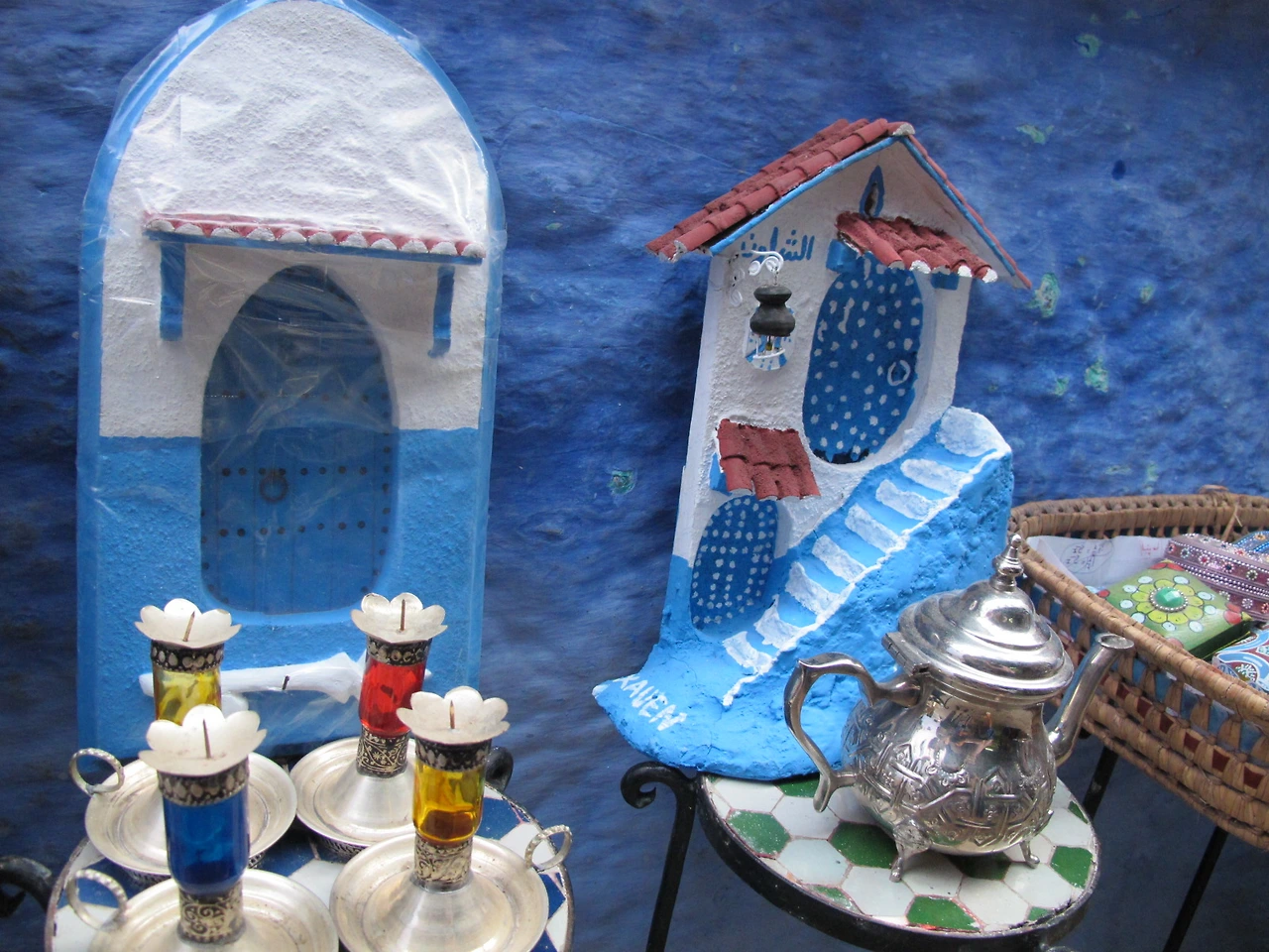 [5-43] 파란 나라 쉐프샤우엔(Chefchaouen)의 기념품.JPG