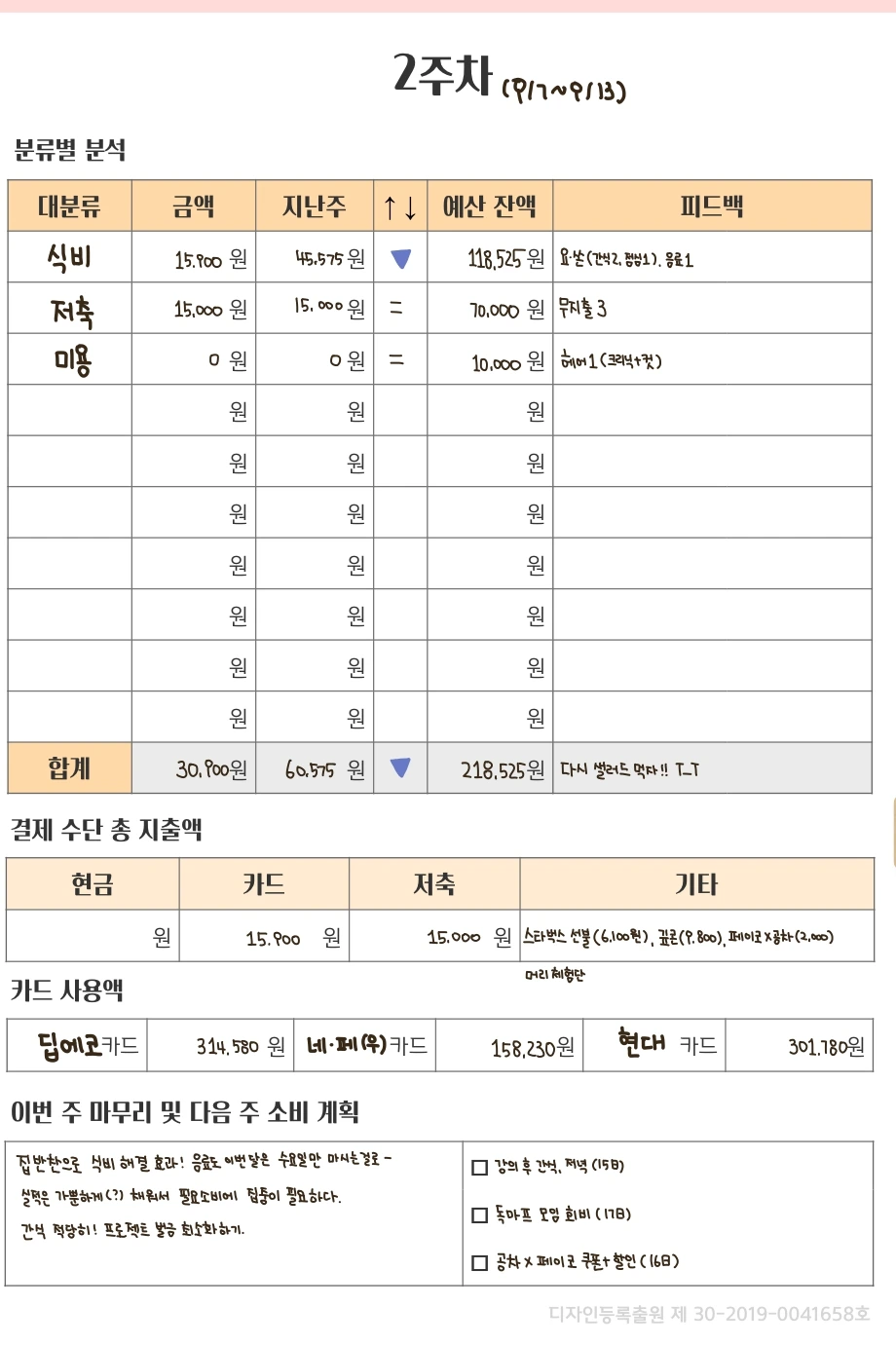 � 아이패드 굿노트 가계부, 9월 둘째 주 요니나 가계부 양식 쓰는 법 (1).jpeg