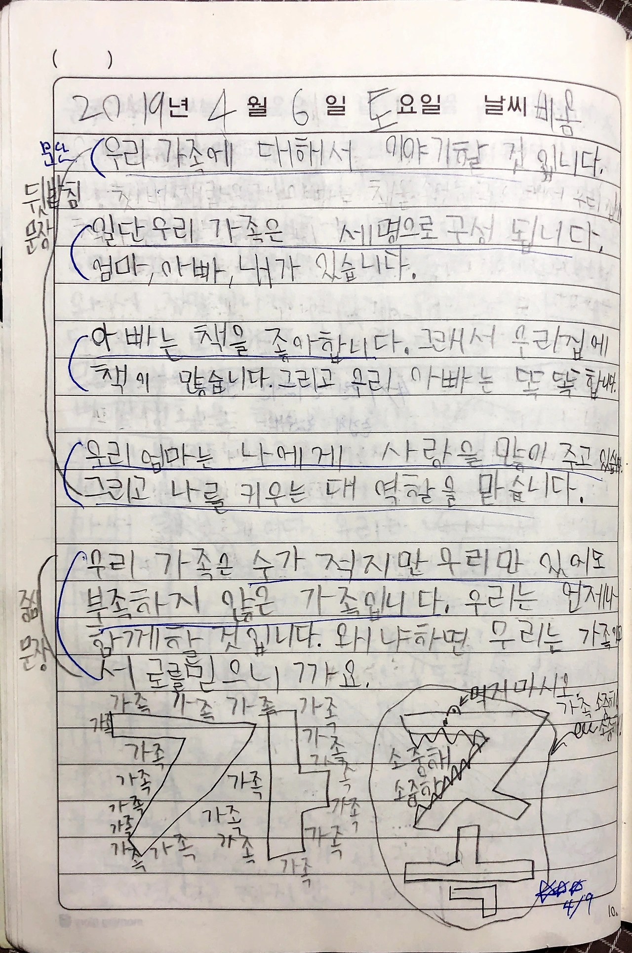 류민 글짓기_우리 가족.JPG