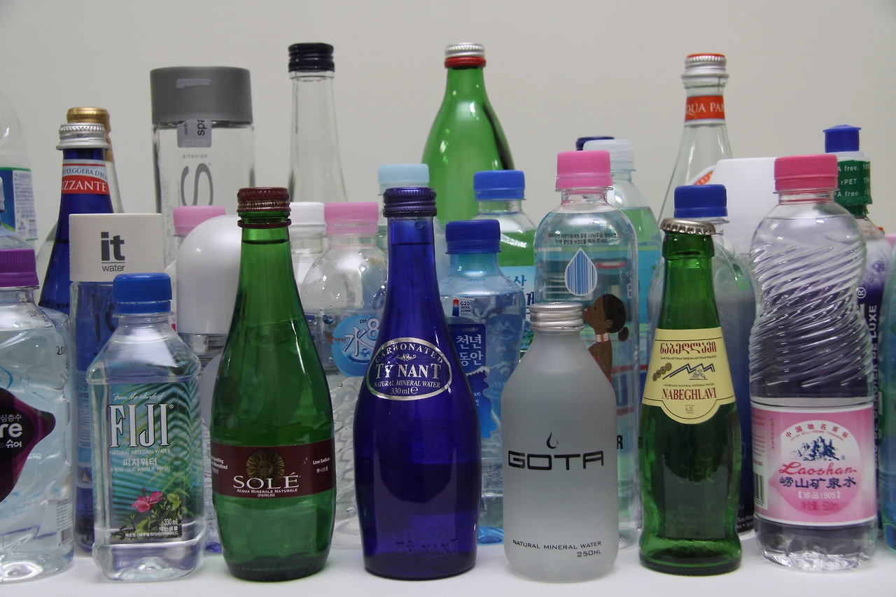 다양한 먹는샘물.JPG