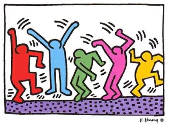 키스해링 - 모든 사람은 평등하다.JPG