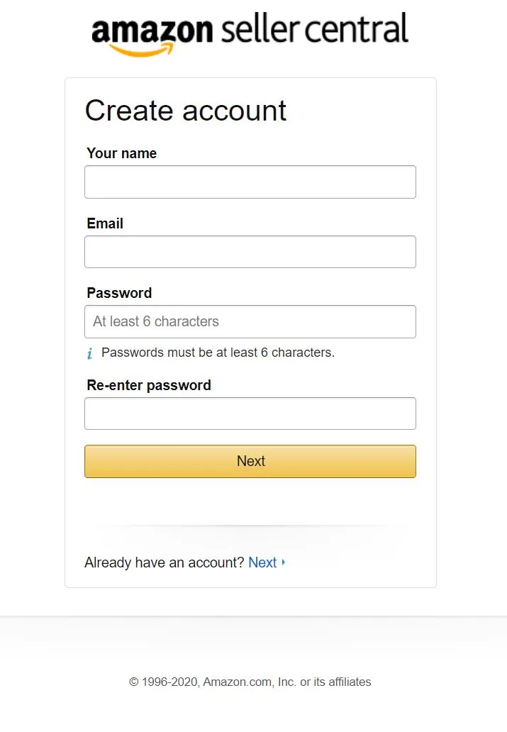 아마존 셀러 등록.JPG