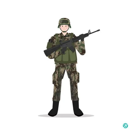 무장 군인 일러스트 ai 다운로드 download Armed soldier vector.jpeg