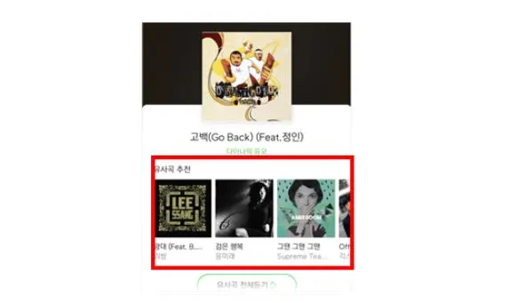 멜론의 유사곡.JPG