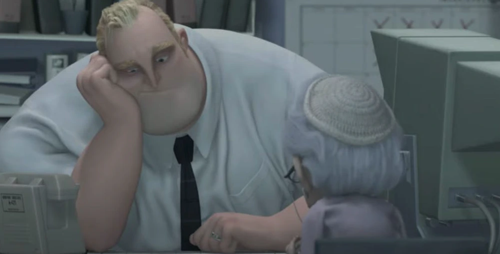 인크레더블1 영화 한 장면