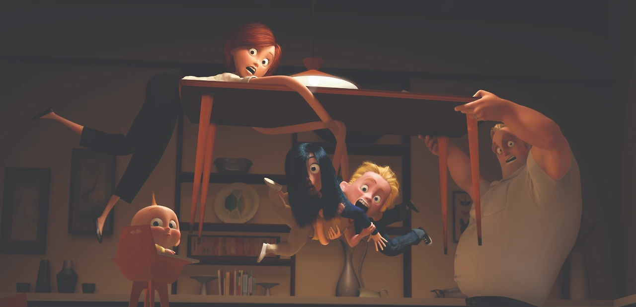 인크레더블1 영화 한 장면