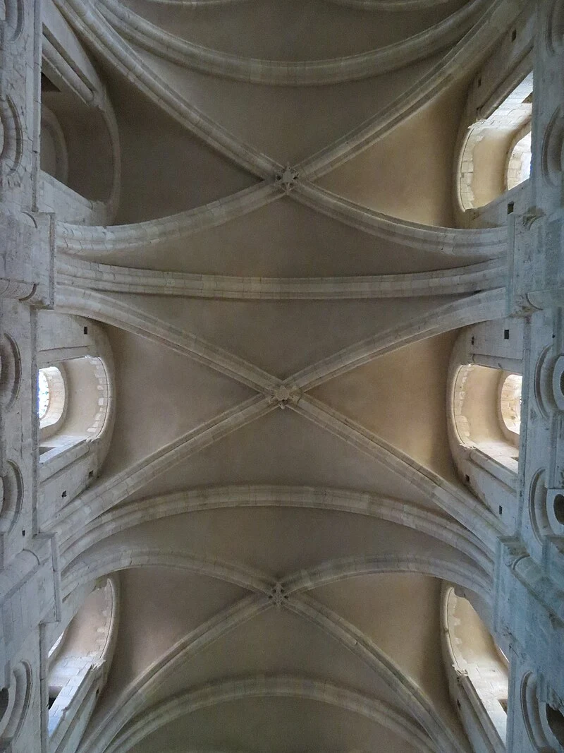 Abbaye de Lessay, Voûtes de la nef.JPG