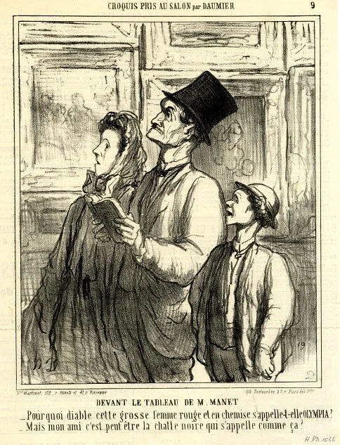 In front of Mr. Manet's painting, Croquis pris au Salon par Daumier.jpeg
