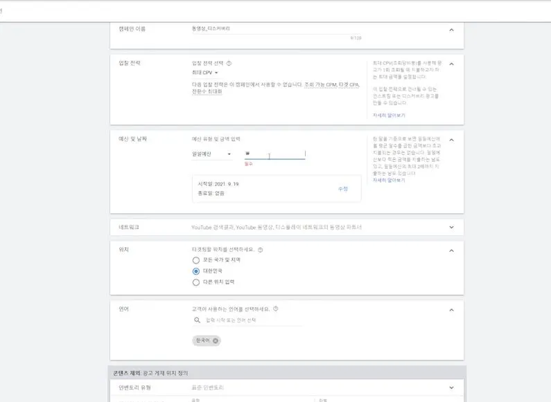 입찰 전략 최대 CPV로 설정.JPG