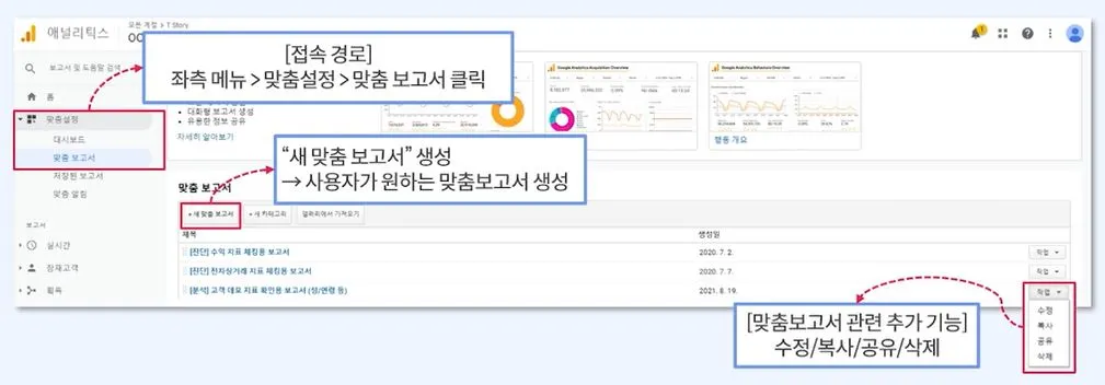 맞춤 보고서 메인 화면.JPG