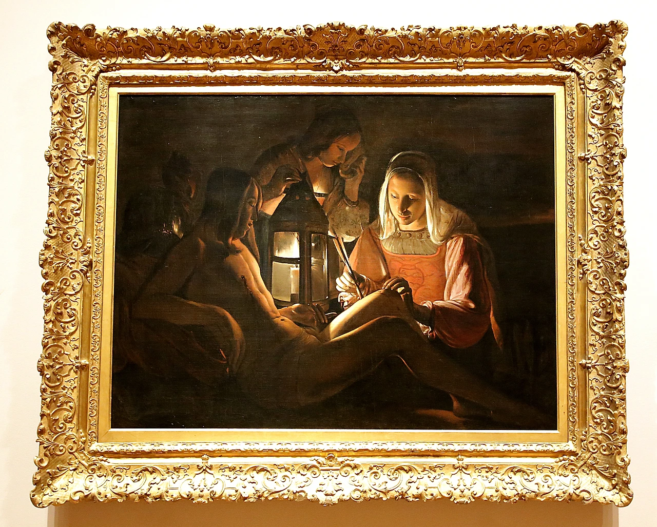 라 투르 성 아이린이 돌보는 성 세바스찬 1638 39.JPG