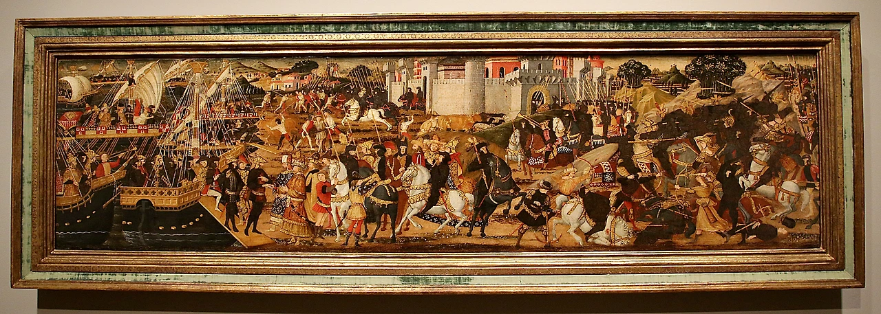 파올로 우첼로 〈아에네이드(Aeneid) 중의 일화 1470년 경.JPG