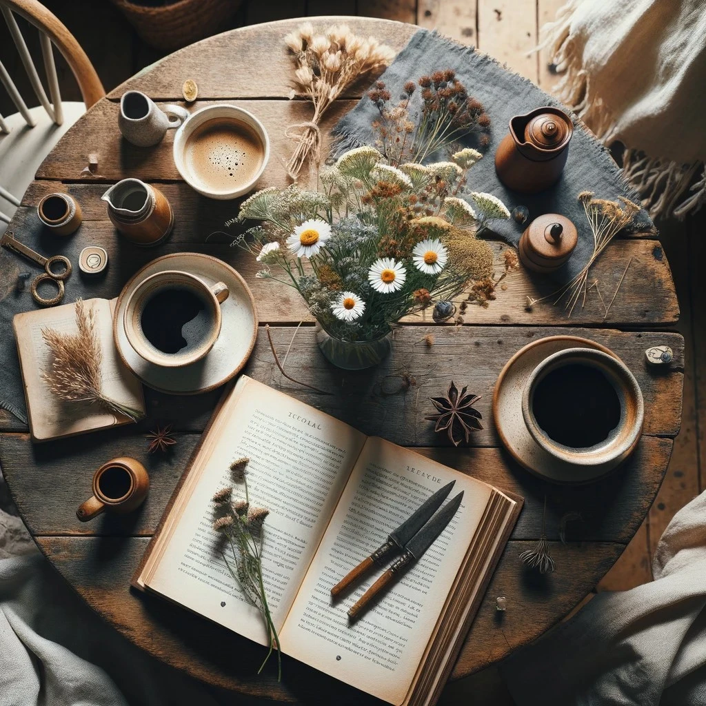 DALL·E 2024-02-07 16.03.51 - A Kinfolk magazine style image depicting a cozy and serene setting that symbolizes friendship and love.jpeg