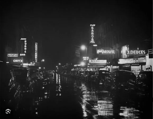 1930년대 뉴욕 52번가 째즈클럽들의 밤풍경.JPG