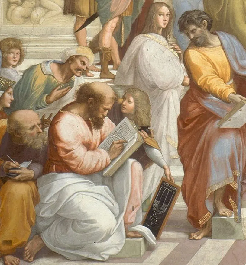 피타고라스, 아테네학당, 라파엘.JPG