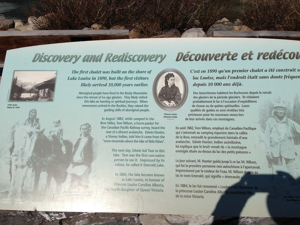 레이크 루이스의 이름 유래.JPG