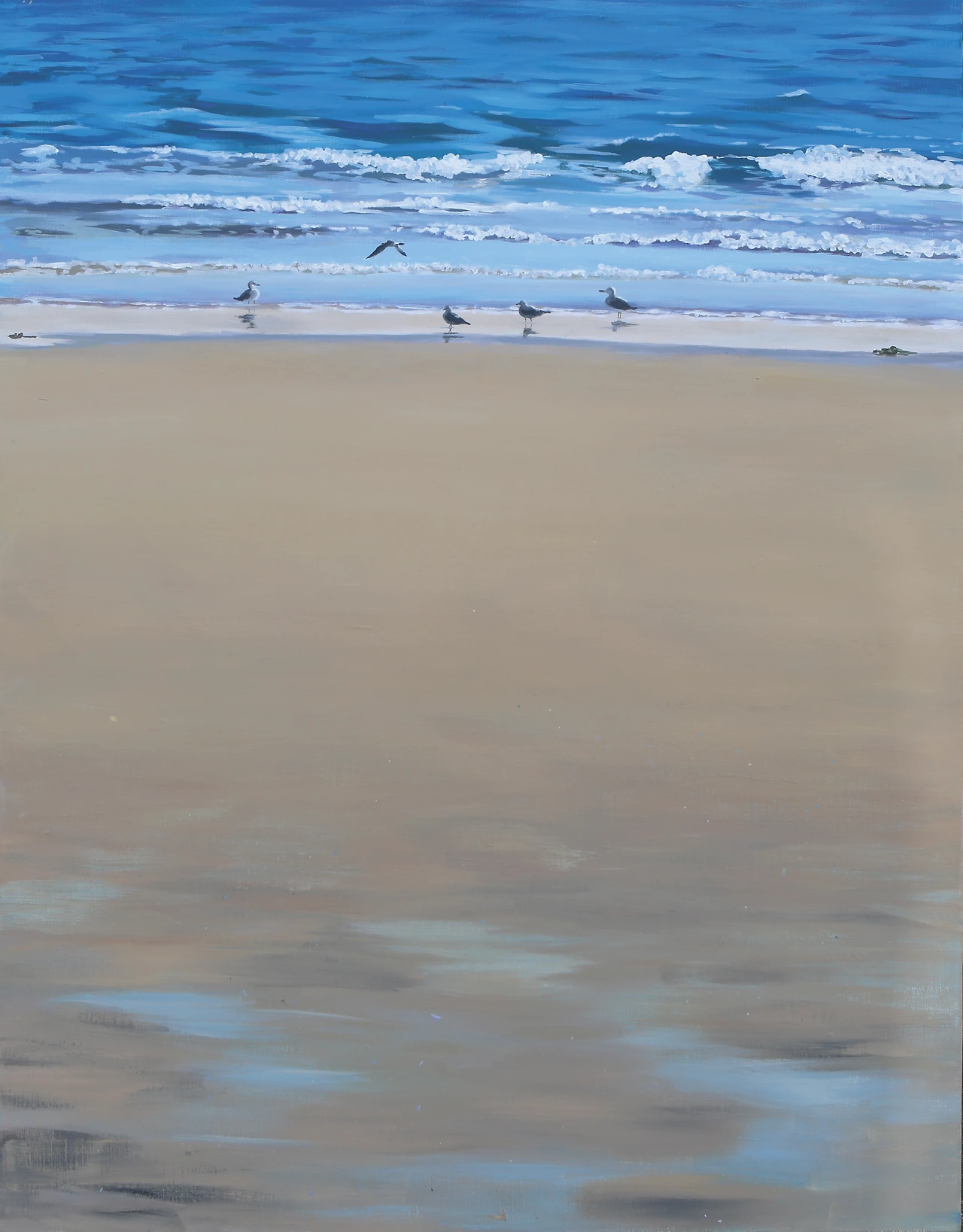 살암수다(아크릴-모래, 갈매기).JPG