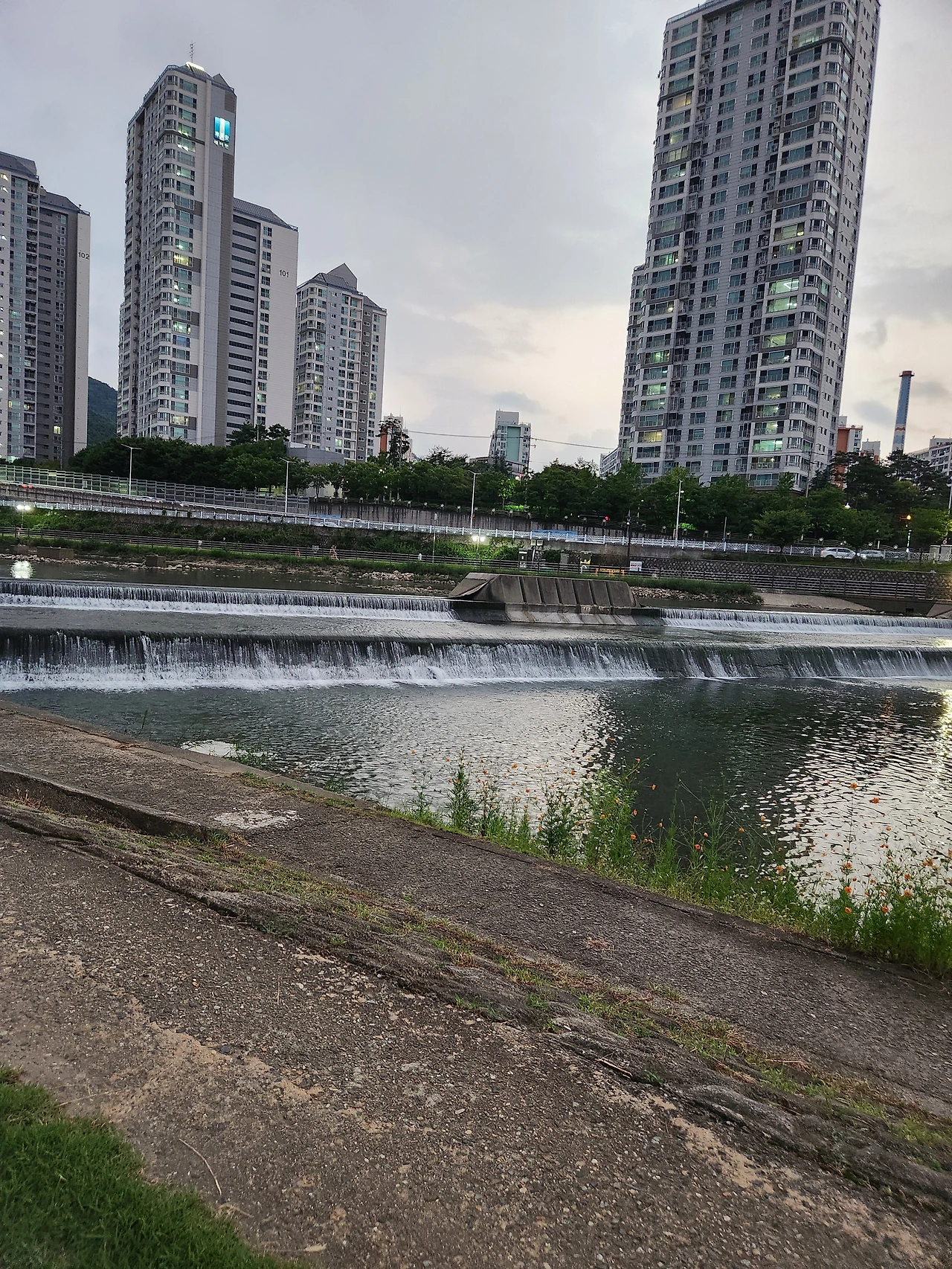 아파트배경으로 흐르는 신천 2024-9-8.jpeg
