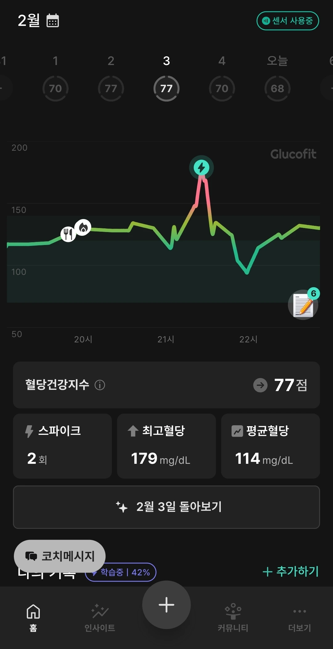 일상] 보름간 혈당 모니터링을 했다