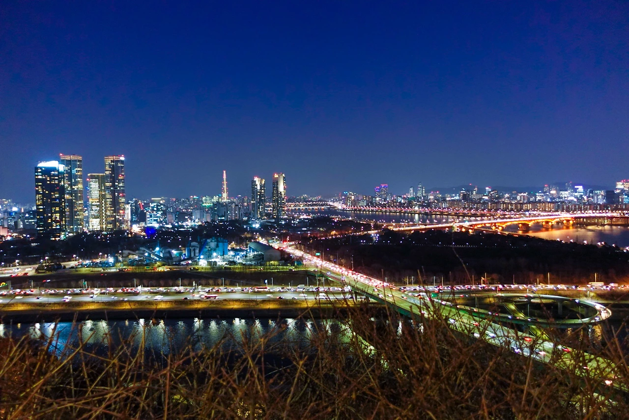 서울 응봉산 한강 야경.JPG